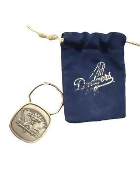 Vintage 1983 Los Angeles Dodgers 25th Anniversary .999 Fine Silver Keychain with